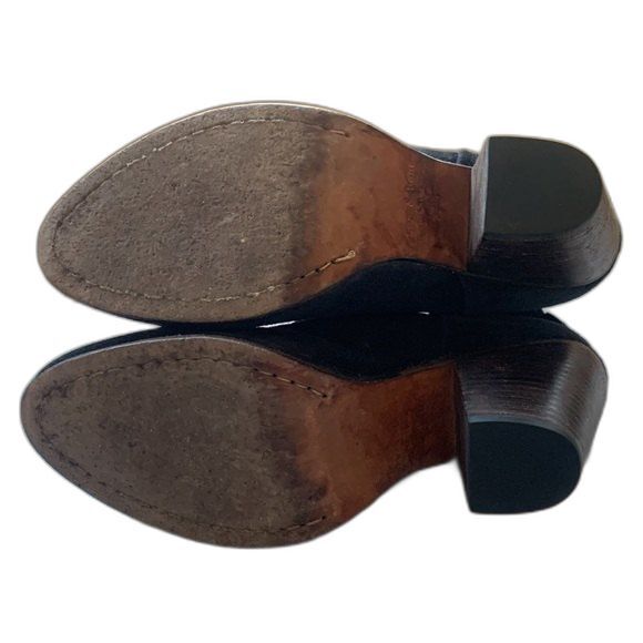 Rag & Bone Black Suede Nubuk Leather Newbury Ankle Boots Women Size 8.5 EUR 38.5 - Picture 14 of 15